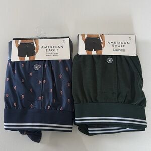 American Eagle Pocket Boxers Mens Medium Ultra Soft 2 Pack Sleep Shorts